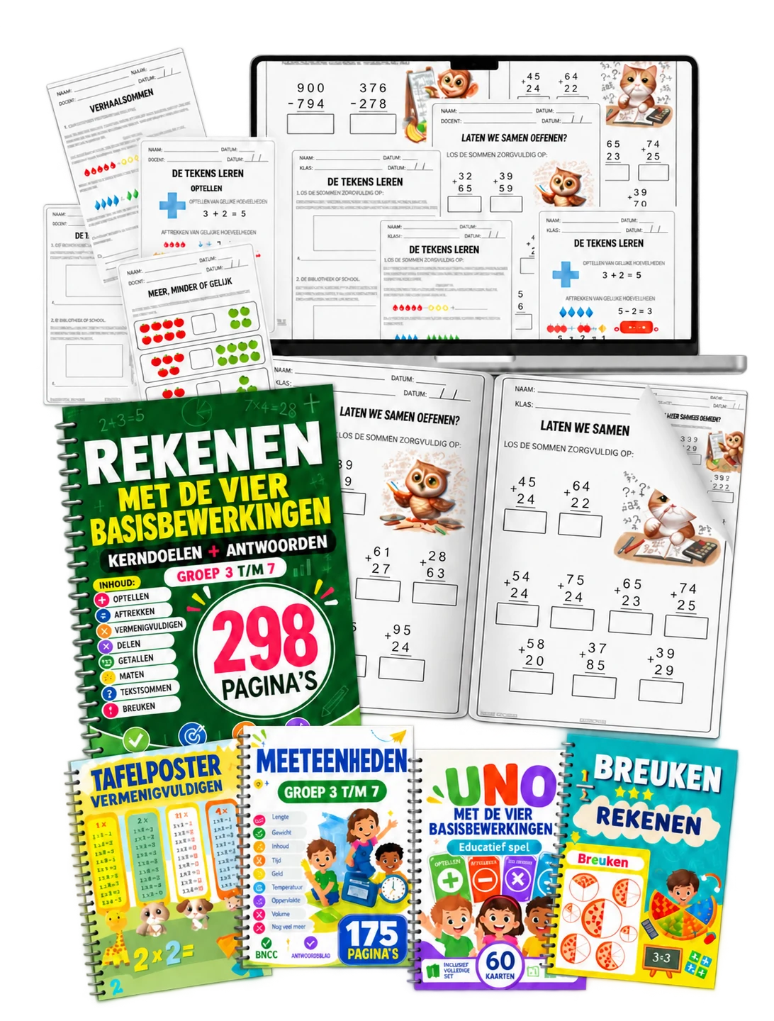 Inhoud van het complete pakket